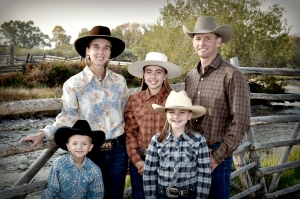 Heath and Kiley Martinell children, Dell Montana Ranching Family